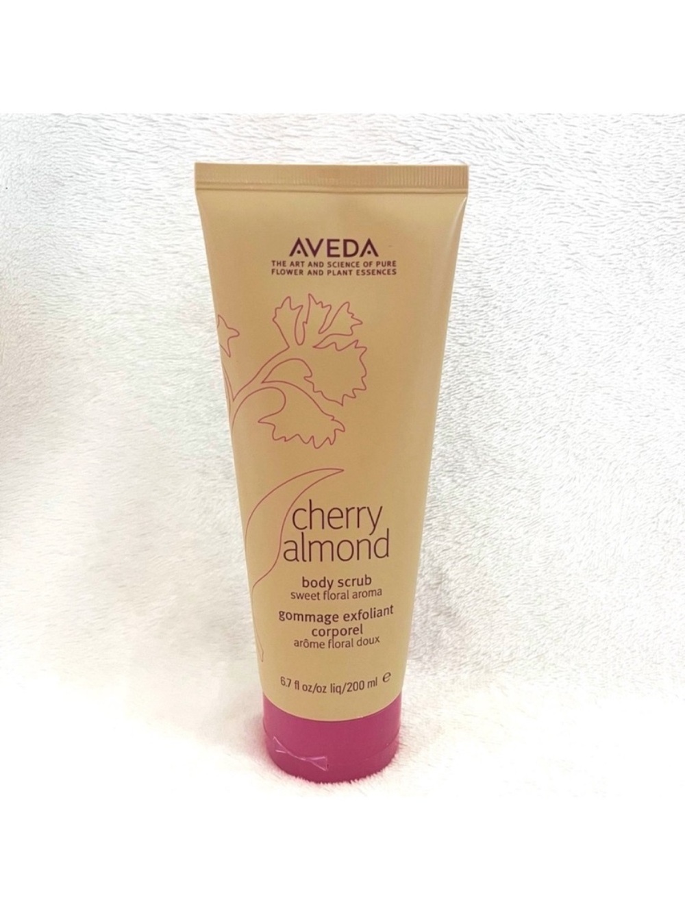 Aveda Cherry Almond Body Scrub Exfoliate Wash Cherry
Blossom 6.7oz 200ml